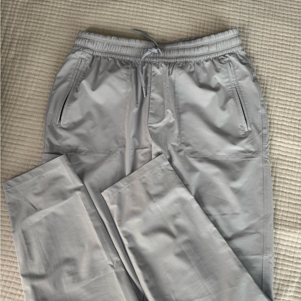 The North Face Gray Joggers with Relaxed Fit and Tapered Ankles